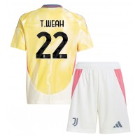 Juventus Timothy Weah #22 Replica Away Minikit 2024-25 Short Sleeve (+ pants)